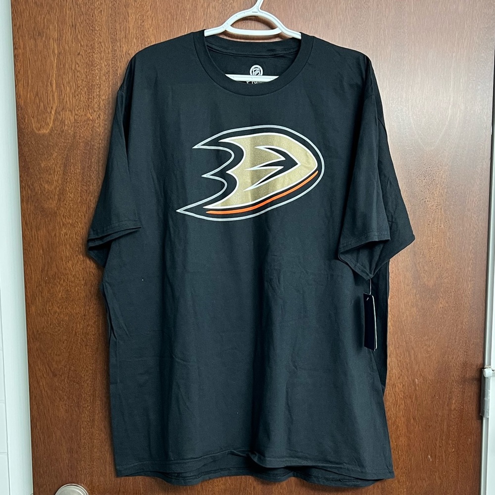 Fanatics Anaheim Ducks‎ Hockey Mens Shirt Tee Grey 2XL NWT